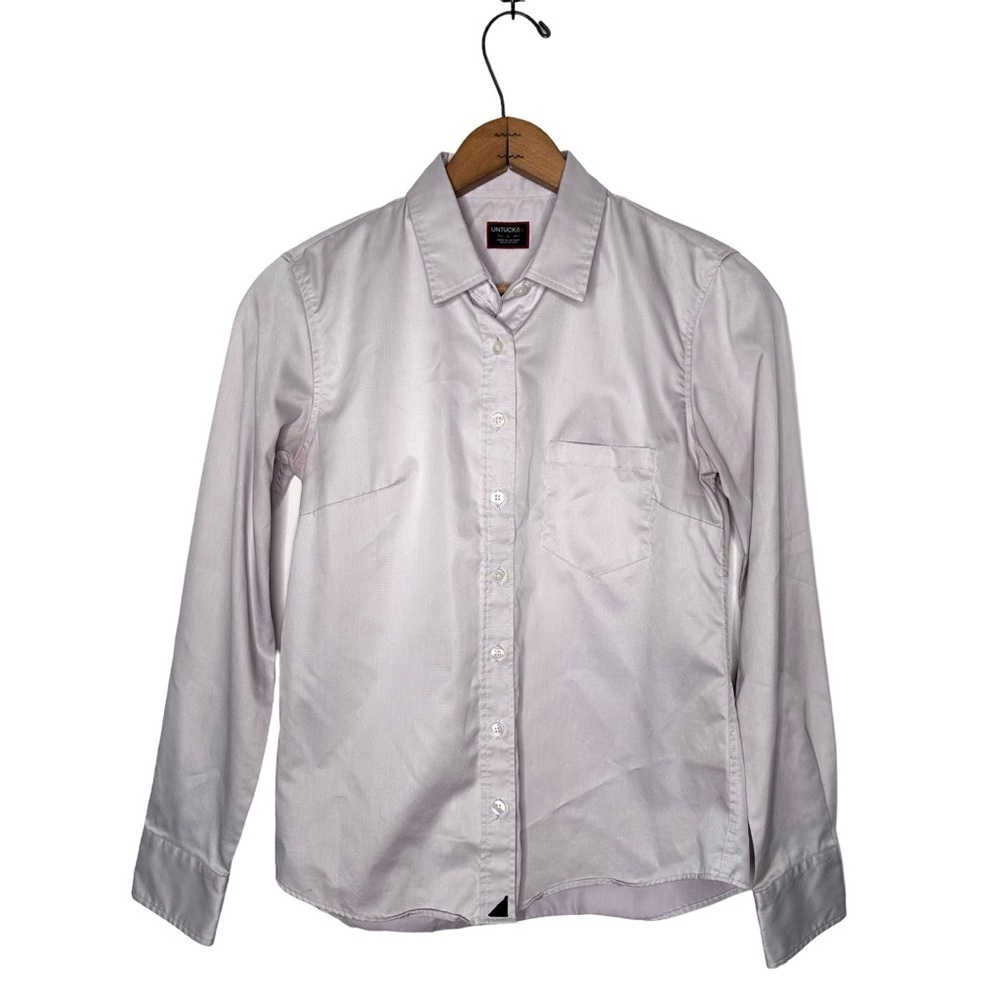 Untuckit | Woman’s Light Purple Button Down Dress Shirt Size 2